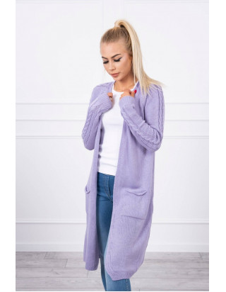 Dlhý fialový sveter