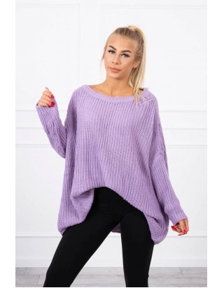 Oversize sveter fialový